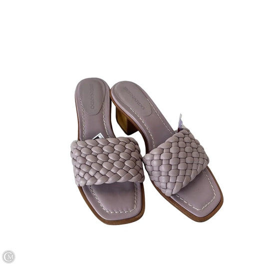 Sandals Heels Block By Bernardo In Purple, Size: 7