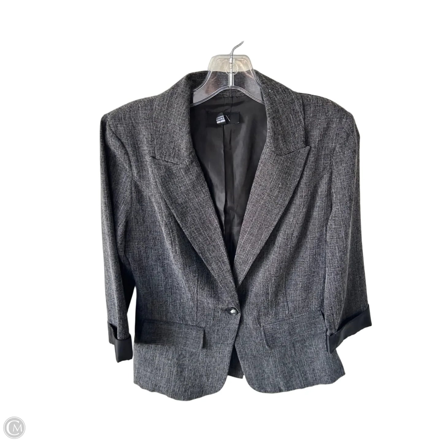 Blazer By Bcx In Black & Grey, Size: L