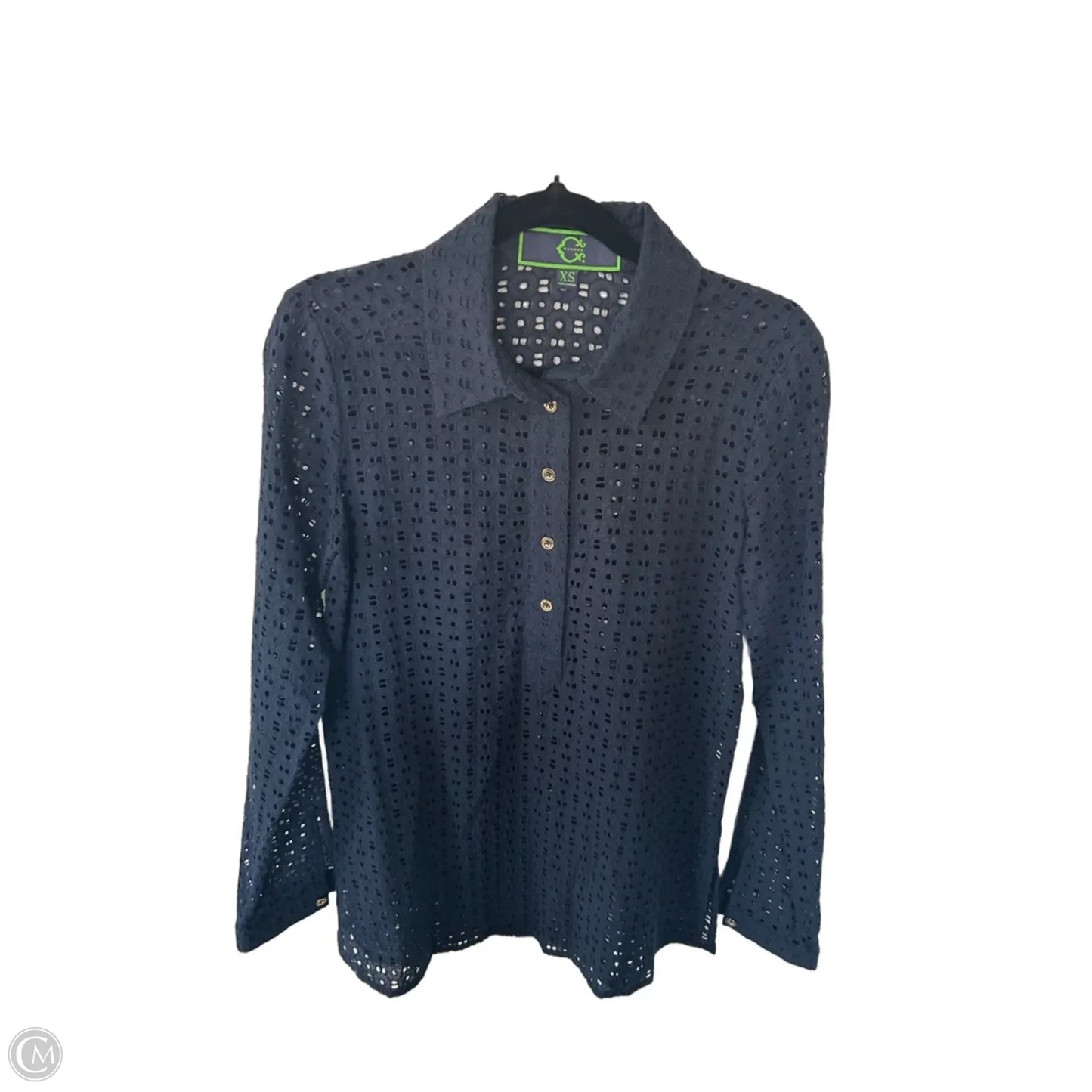 Top Long Sleeve By Cmc In Navy, Size: Xs