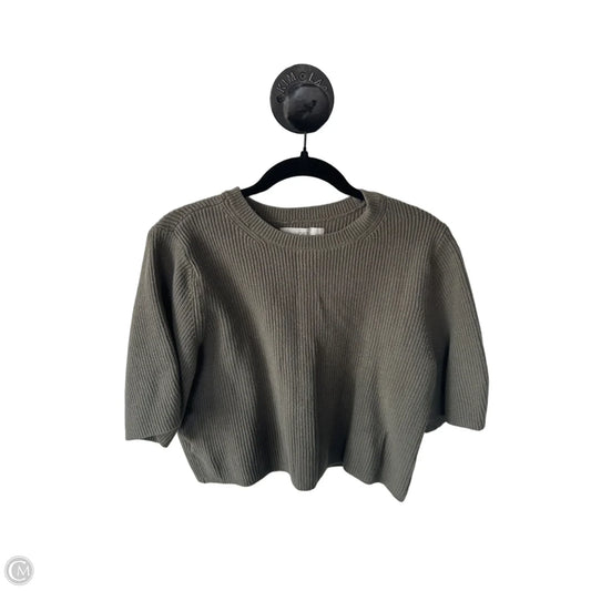 Sweater Short Sleeve By Loft In Green, Size: S