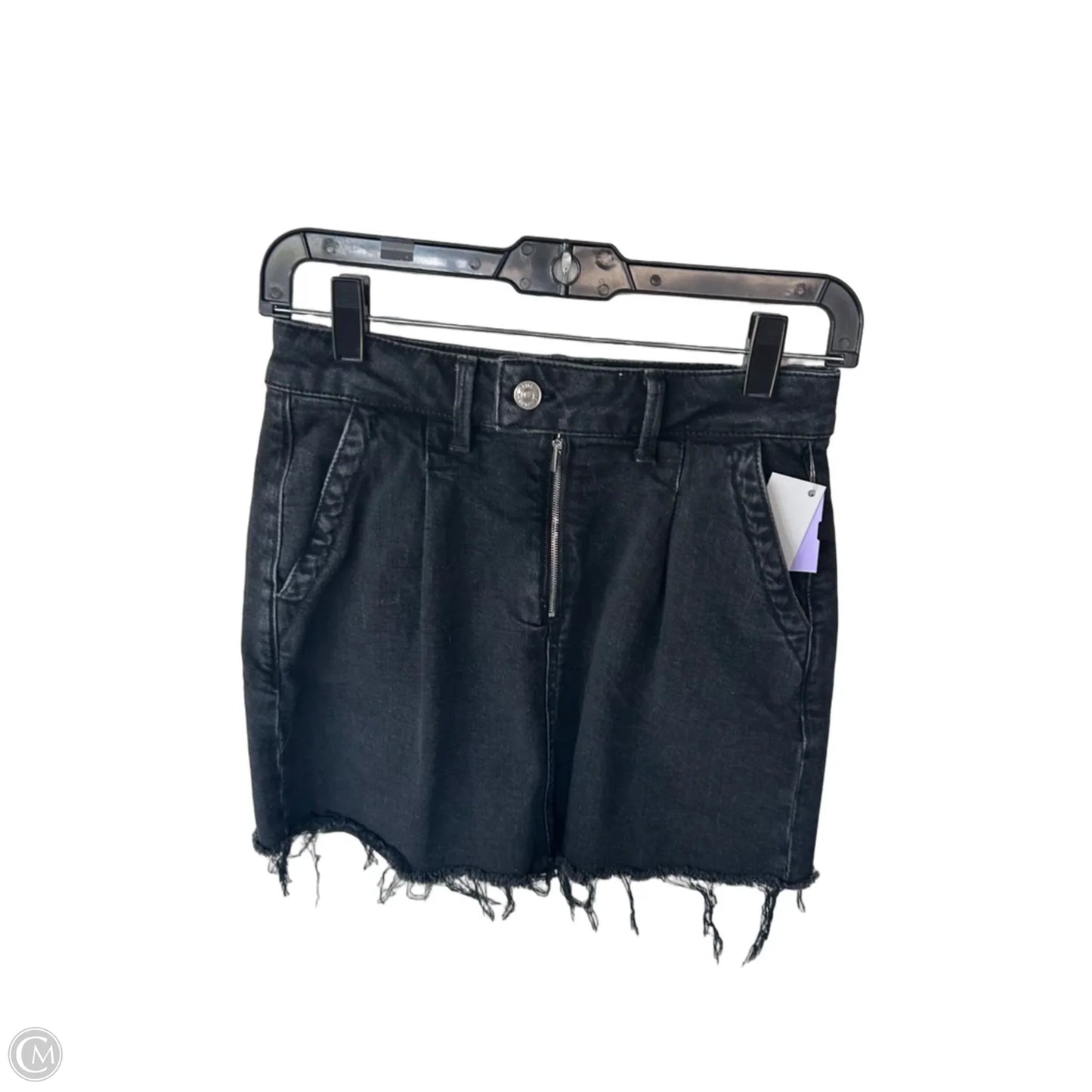 Skirt Mini & Short By Paige In Black Denim, Size: 2