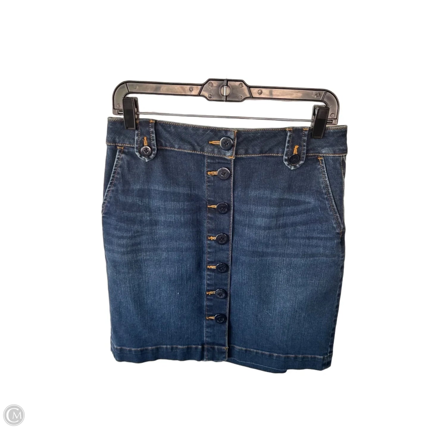Skirt Mini & Short By Talbots In Blue Denim, Size: 4p