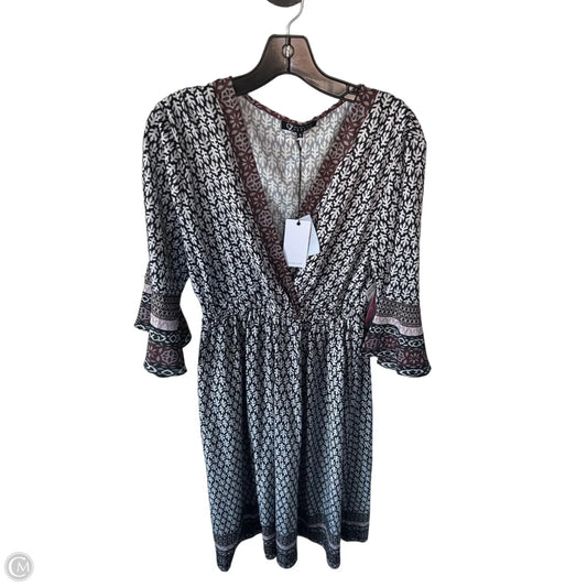 Dress Casual Midi By Clothes Mentor In Black & White, Size: S
