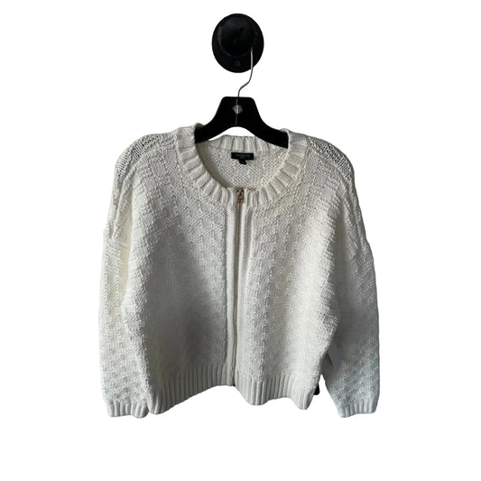 Sweater Cardigan By Talbots In Cream, Size: Xlp