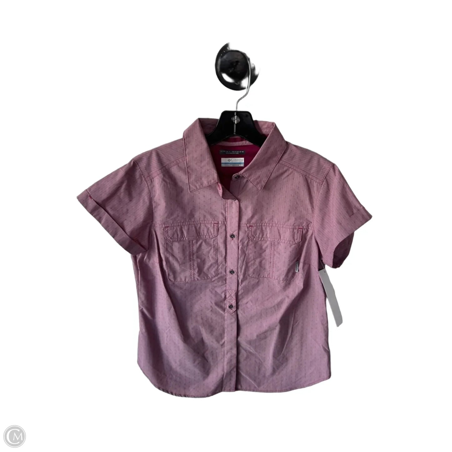 Top Short Sleeve By Columbia In Pink, Size: M