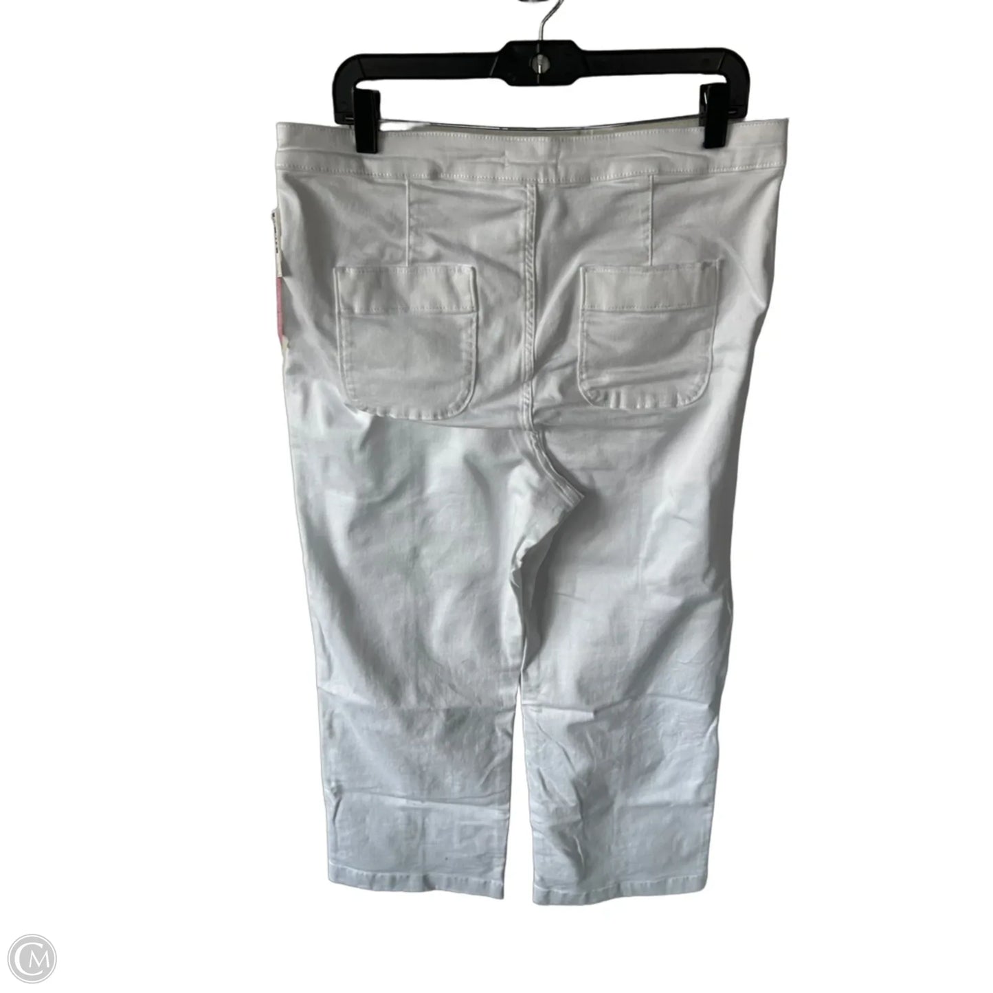 Jeans Flared By Lc Lauren Conrad In White Denim, Size: 16