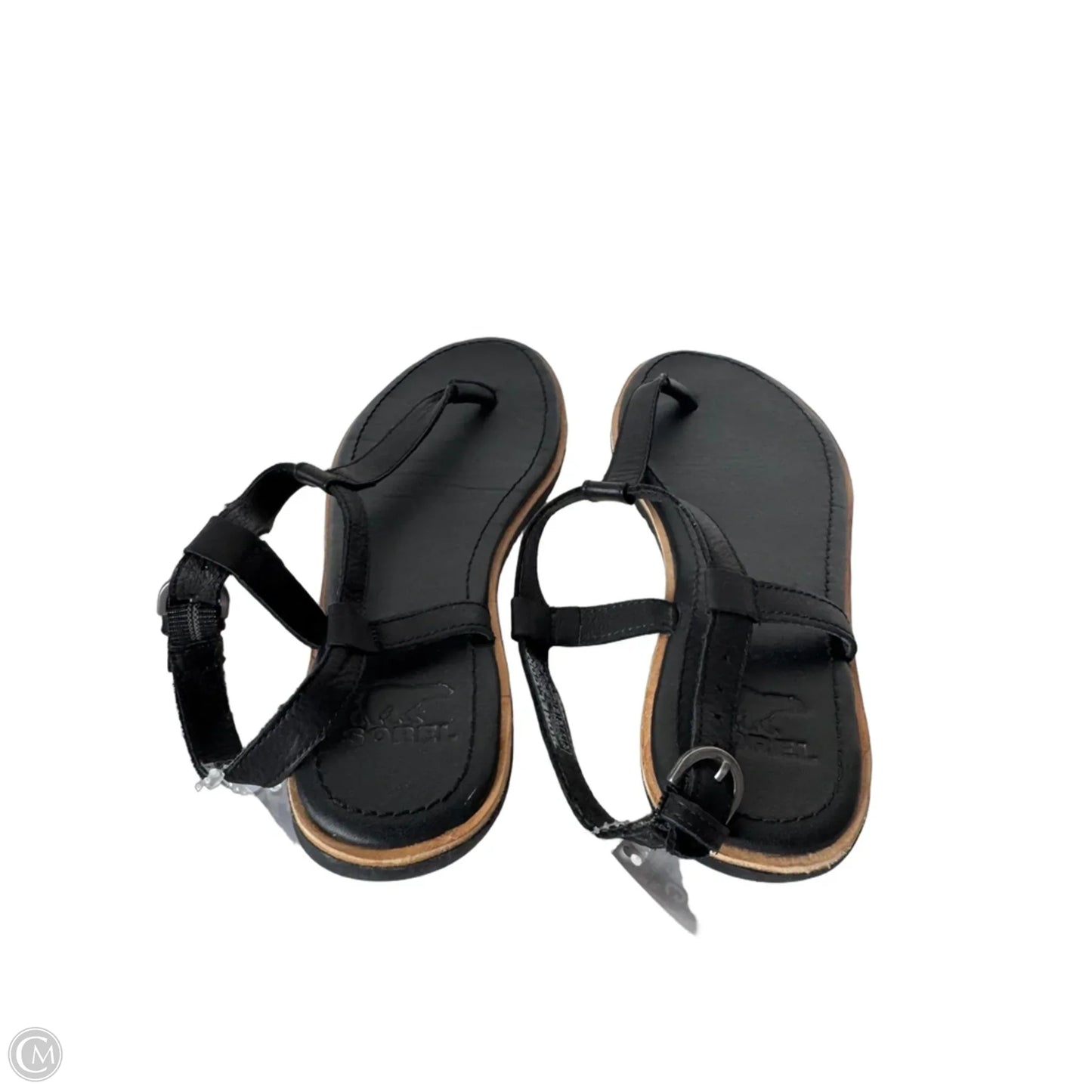 Sandals Flats By Sorel In Black, Size: 8