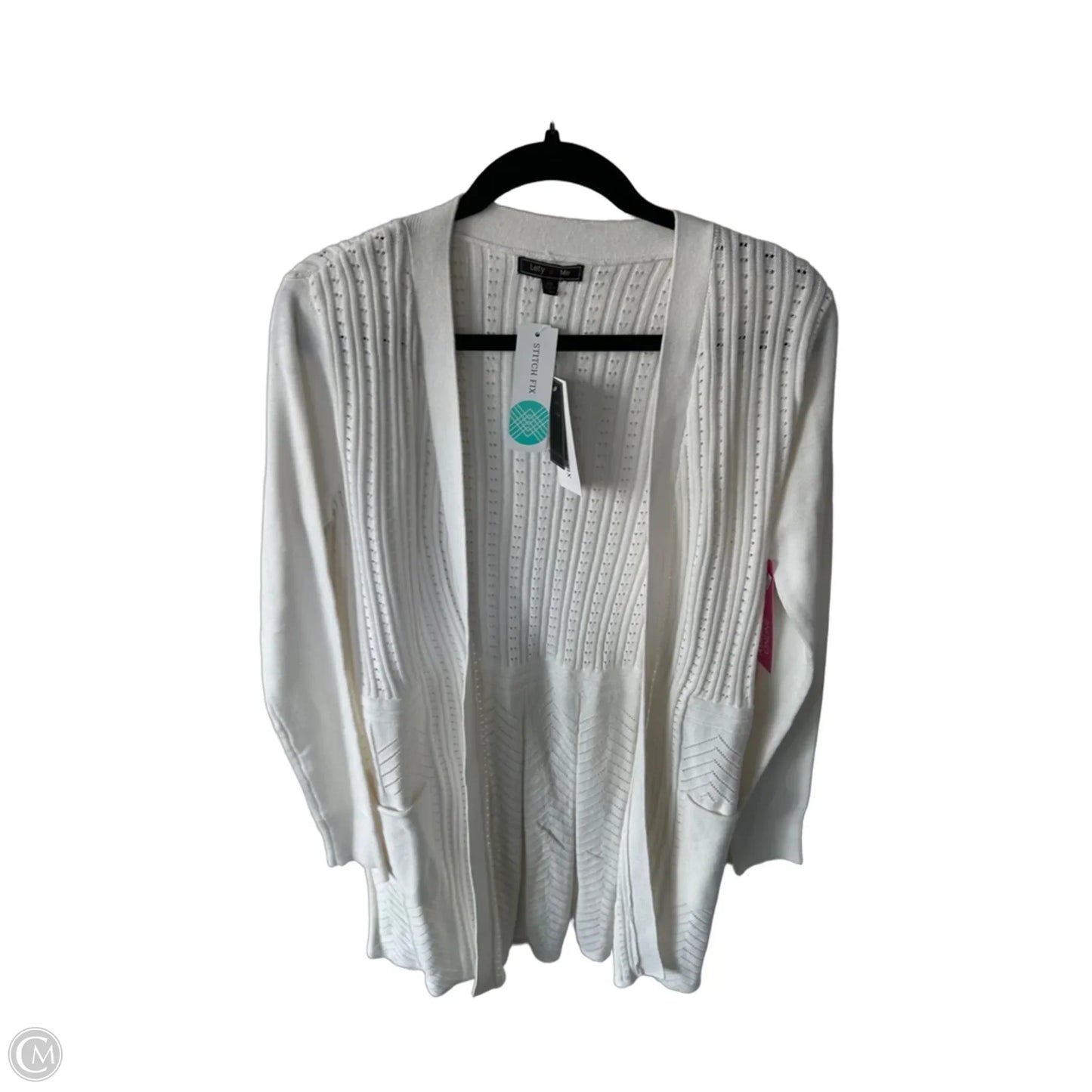 Sweater Cardigan By Clothes Mentor In White, Size: Xs