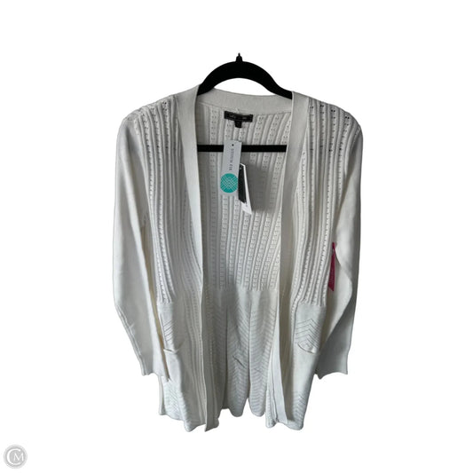 Sweater Cardigan By Clothes Mentor In White, Size: Xs