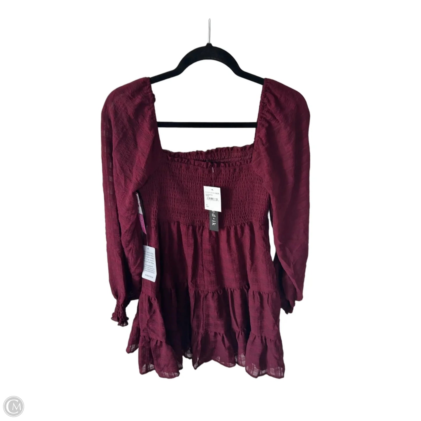 Dress Casual Short By Clothes Mentor In Maroon, Size: M