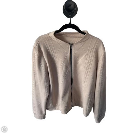Sweater Cardigan By Cme In Beige, Size: Xxl