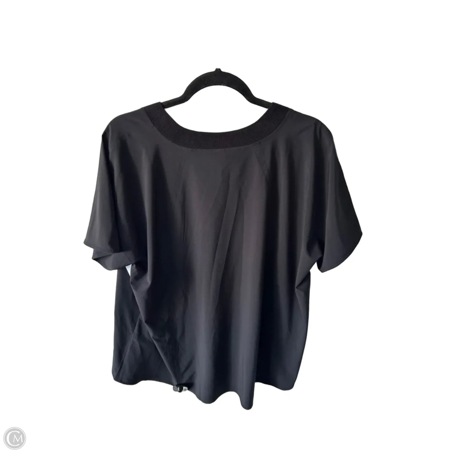 Athletic Top Short Sleeve By Athleta In Black, Size: 1x