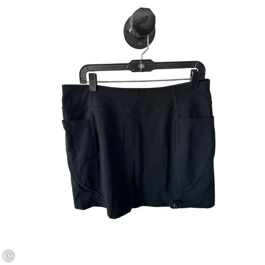 Athletic Skort By Athleta In Black, Size: 12