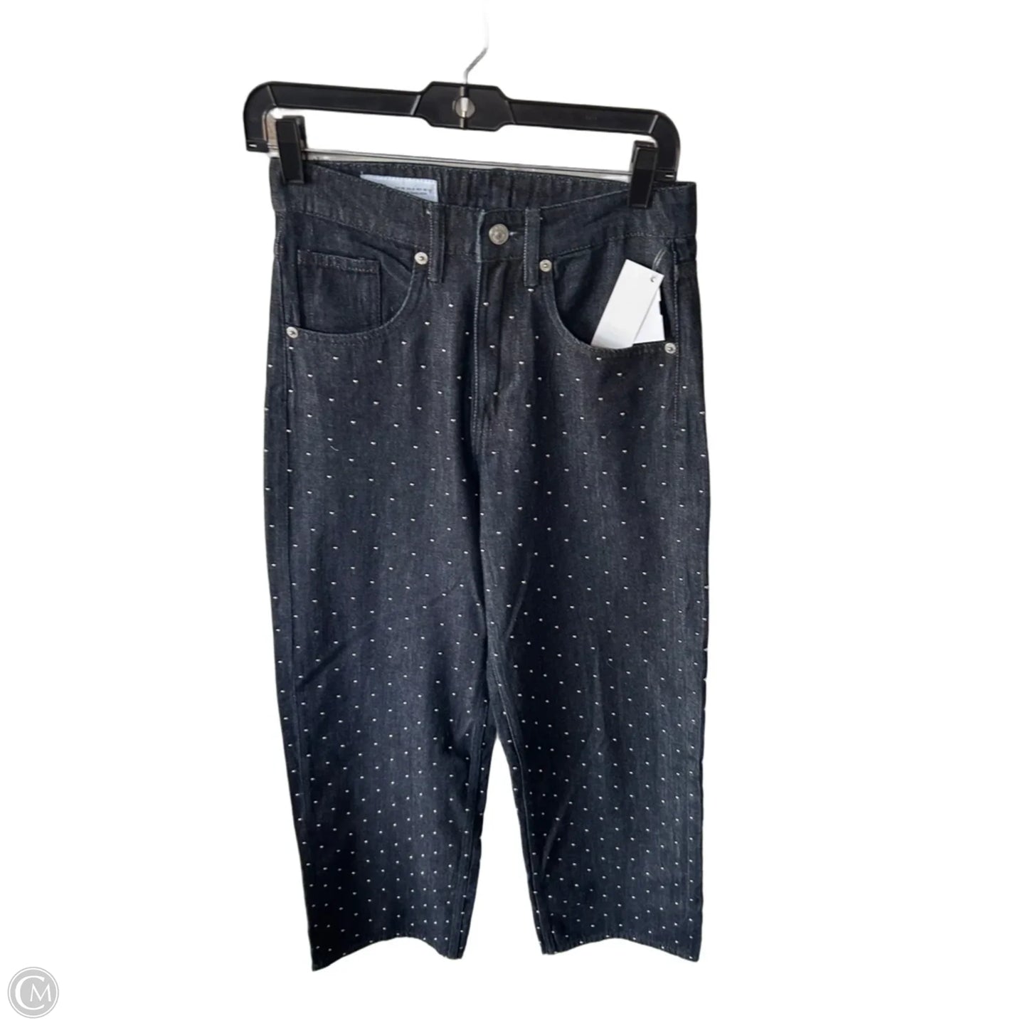 Jeans Straight By Zara In Blue Denim, Size: 0