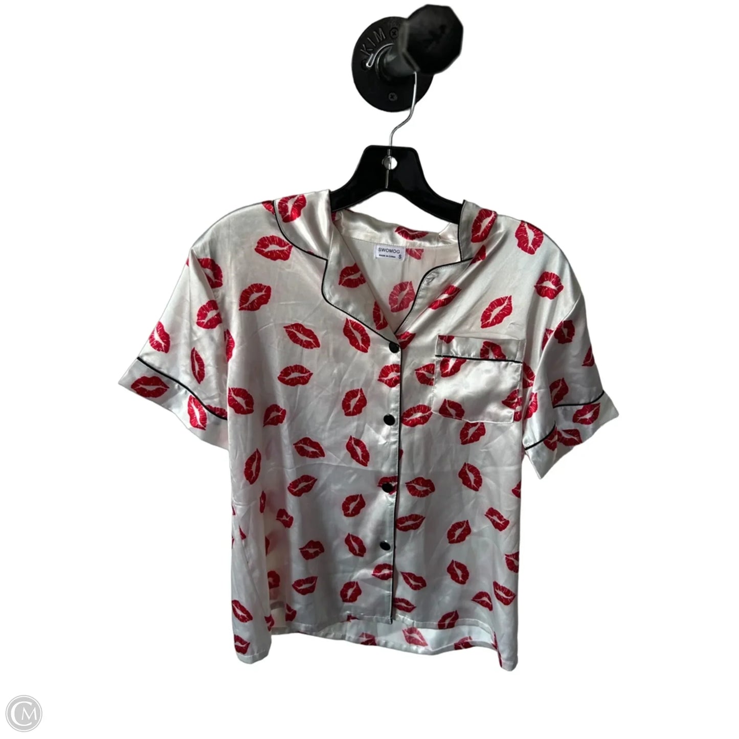 Pajamas 2pc By Cme In Red & White, Size: S