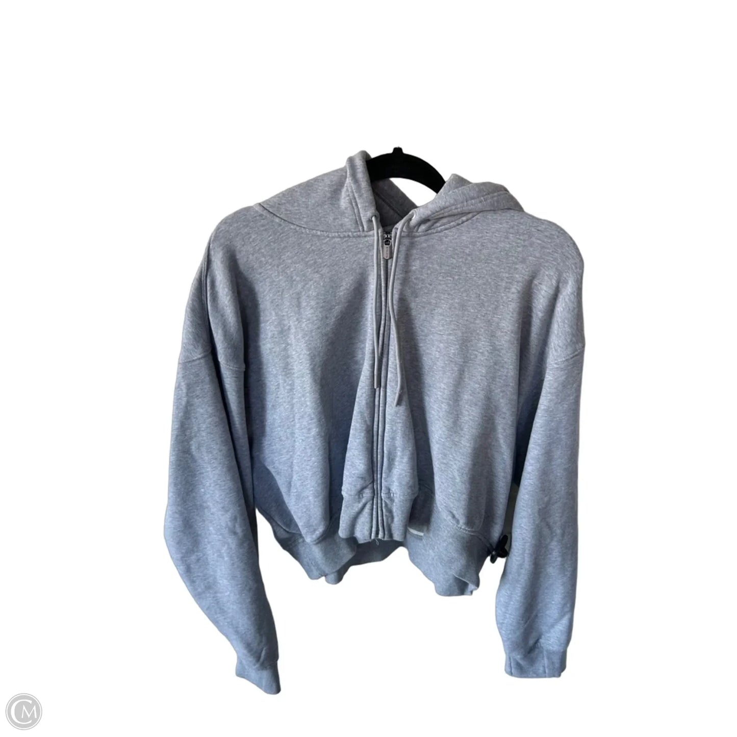 Athletic Sweatshirt Hoodie By Athleta In Grey, Size: L
