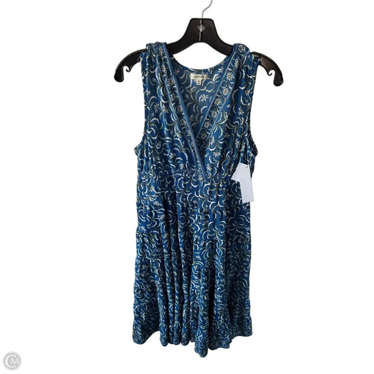 Dress Casual Midi By Max Studio In Blue & White, Size: L