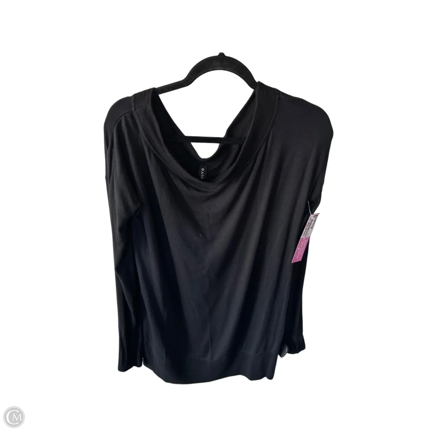Athletic Sweatshirt Crewneck By Athleta In Black, Size: L