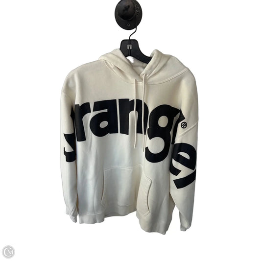 Sweatshirt Hoodie By Wrangler In Cream, Size: Xl
