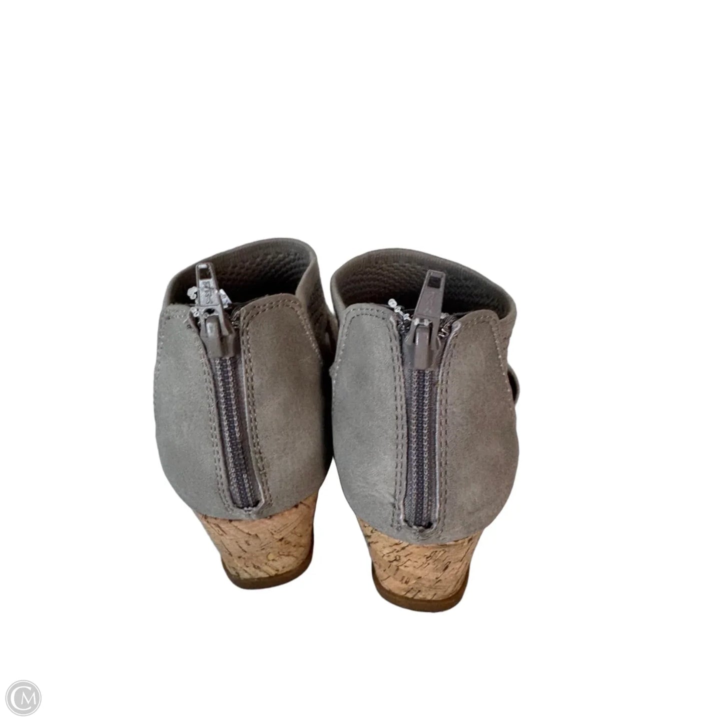 Shoes Heels Wedge By Clothes Mentor In Tan, Size: 6.5