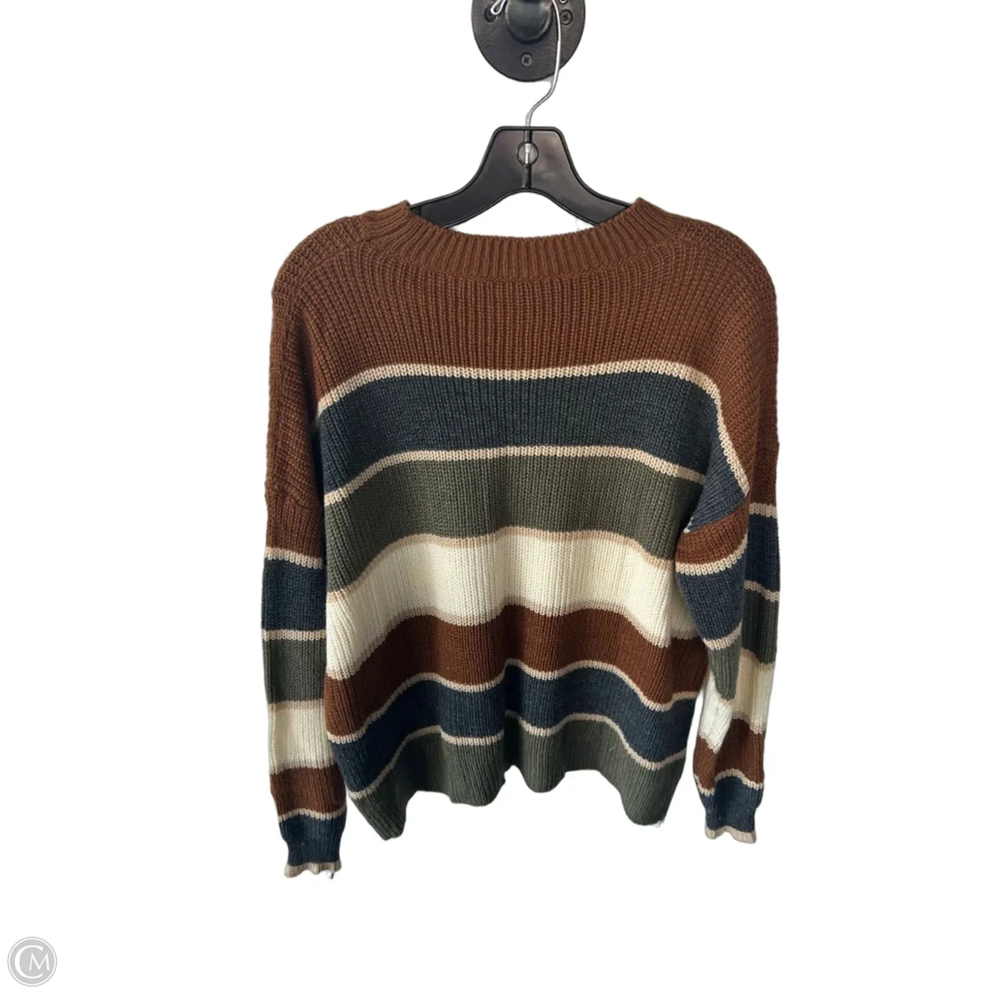 Sweater By Cme In Brown & Green, Size: S