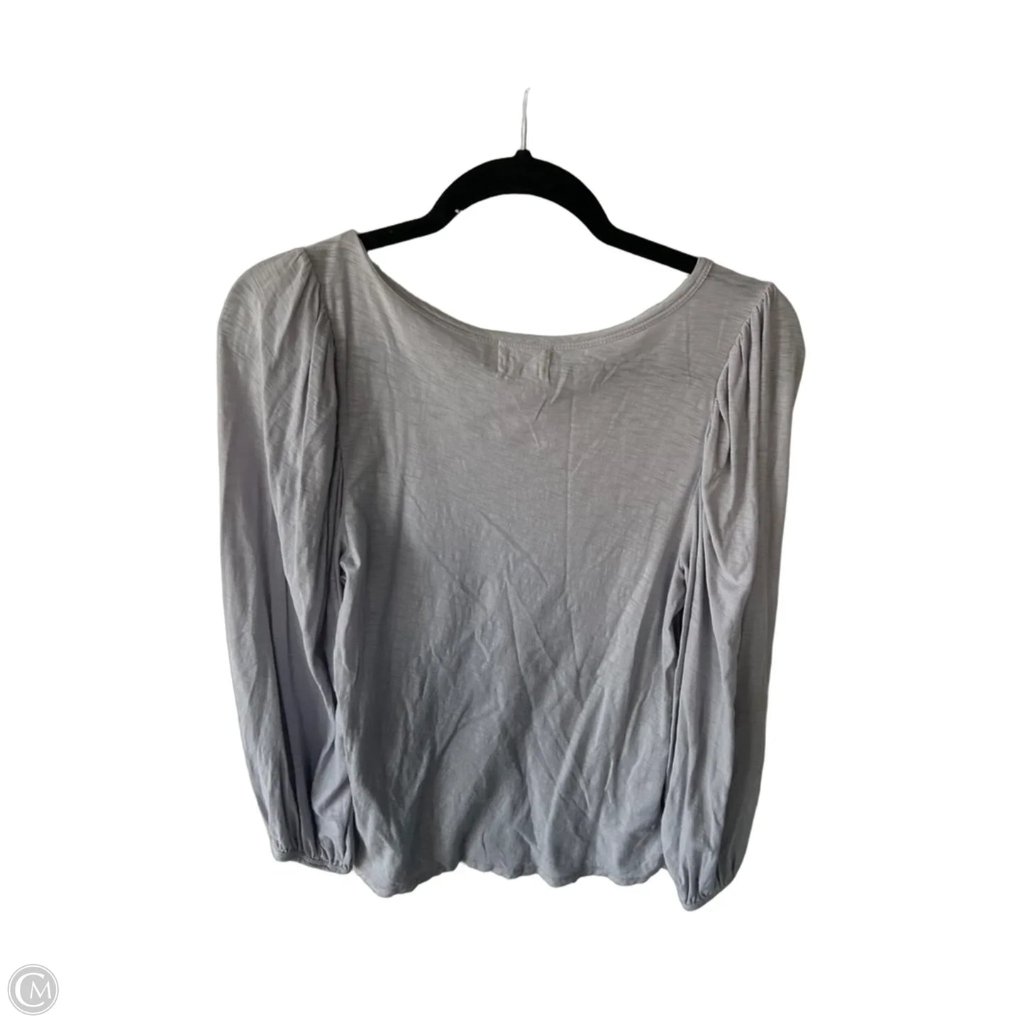 Top Long Sleeve By Nation In Grey, Size: M