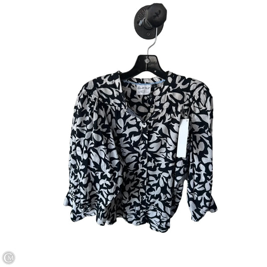 Top Long Sleeve By Cma In Black & White, Size: S