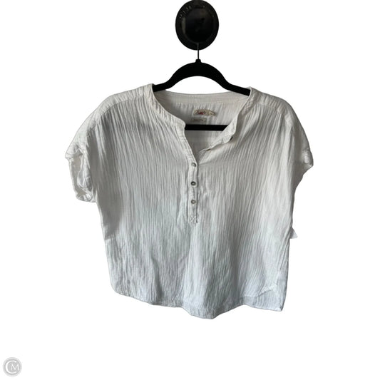 Top Short Sleeve By Faherty In White, Size: S