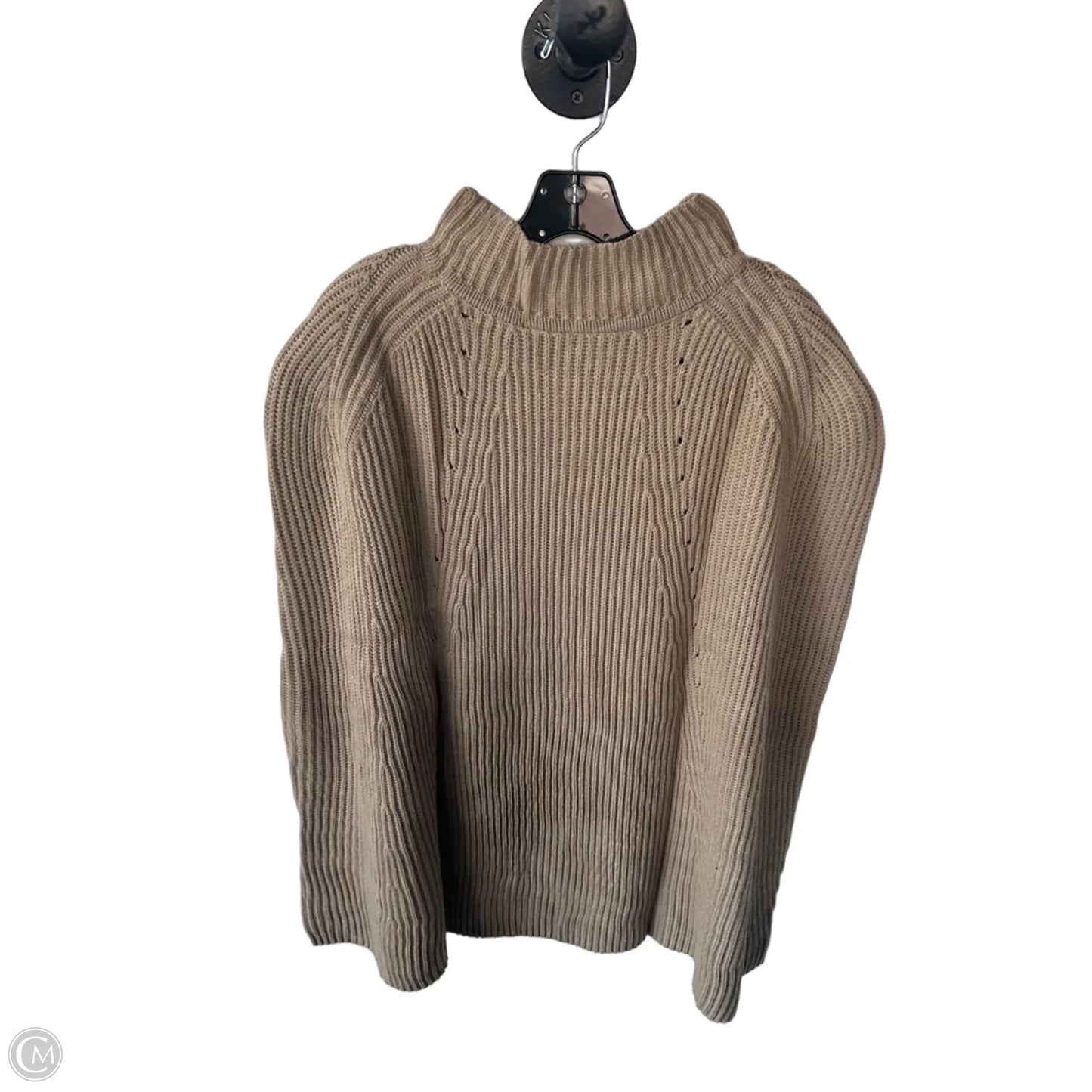 Poncho By Rafaella In Tan, Size: 1x