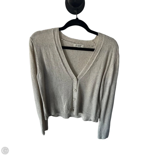 Sweater Cardigan By Max Studio In Beige, Size: M