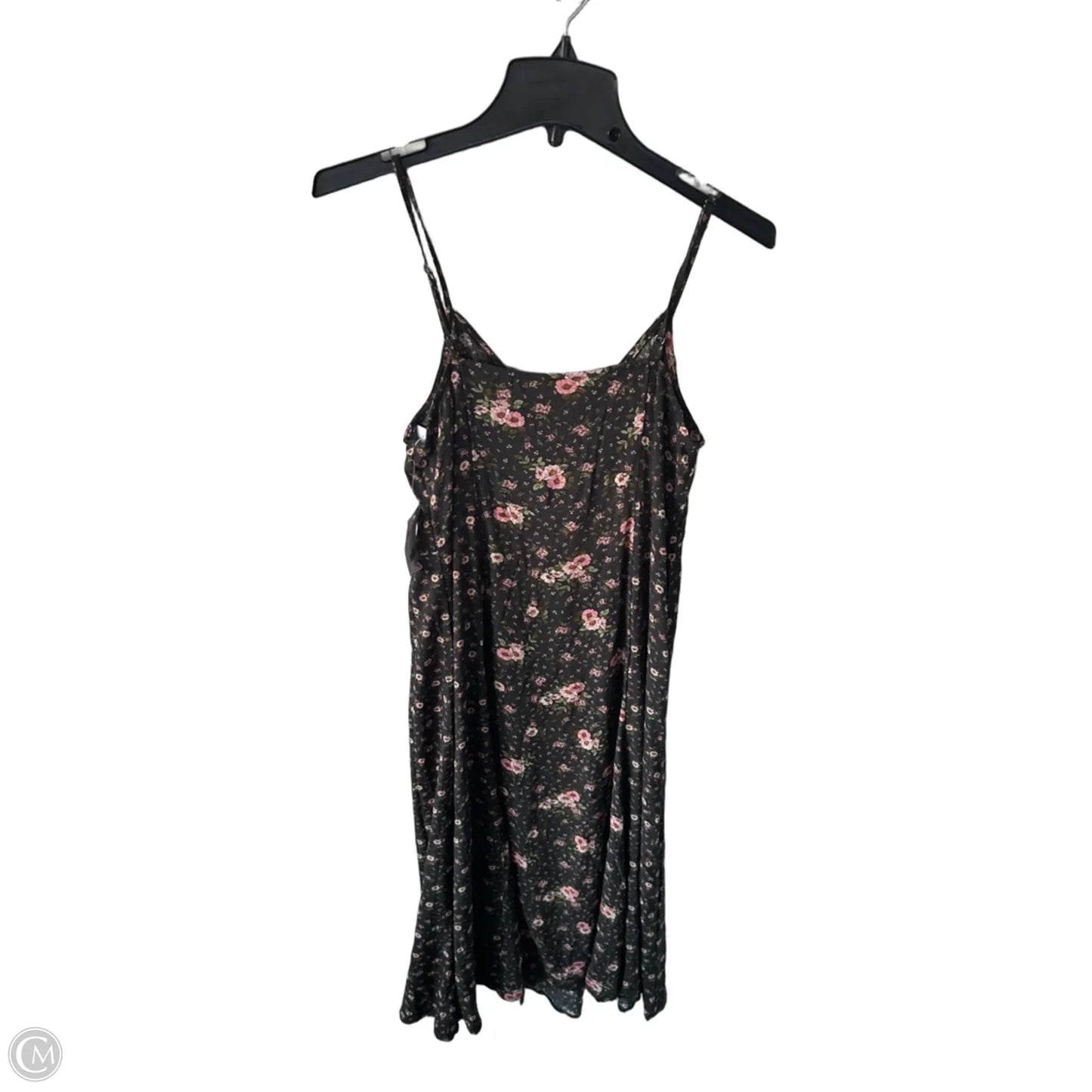 Dress Casual Midi By Lucky Brand In Black & Pink, Size: M