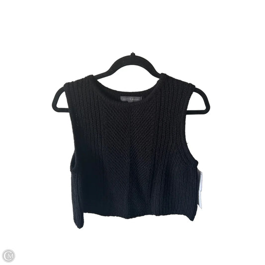 Vest Sweater By Grade & Gather In Black, Size: S