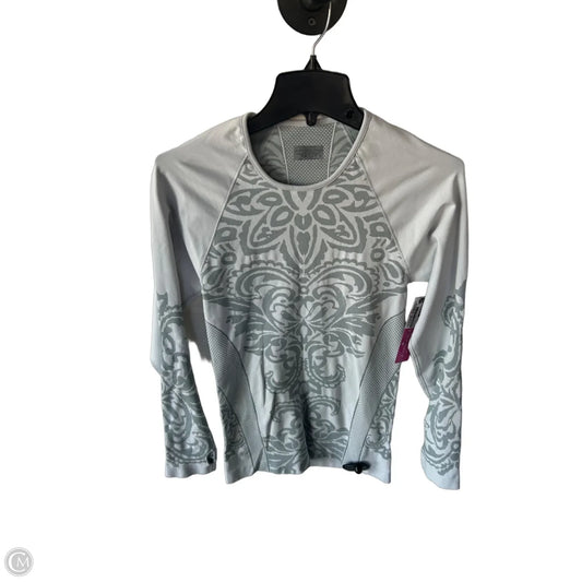 Athletic Top Long Sleeve Crewneck By Athleta In Grey, Size: M
