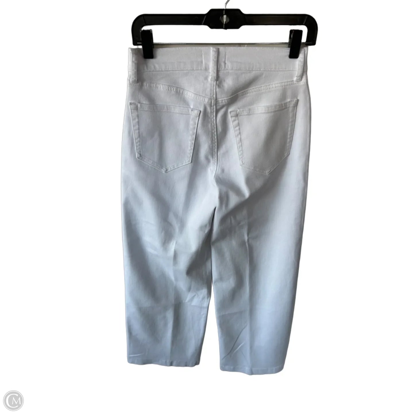 Jeans Wide Leg By Evereve In White Denim, Size: 4
