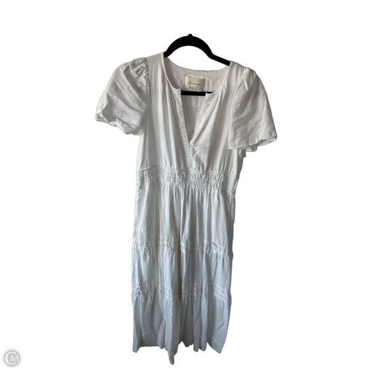 Dress Casual Maxi By Anthropologie In White, Size: S