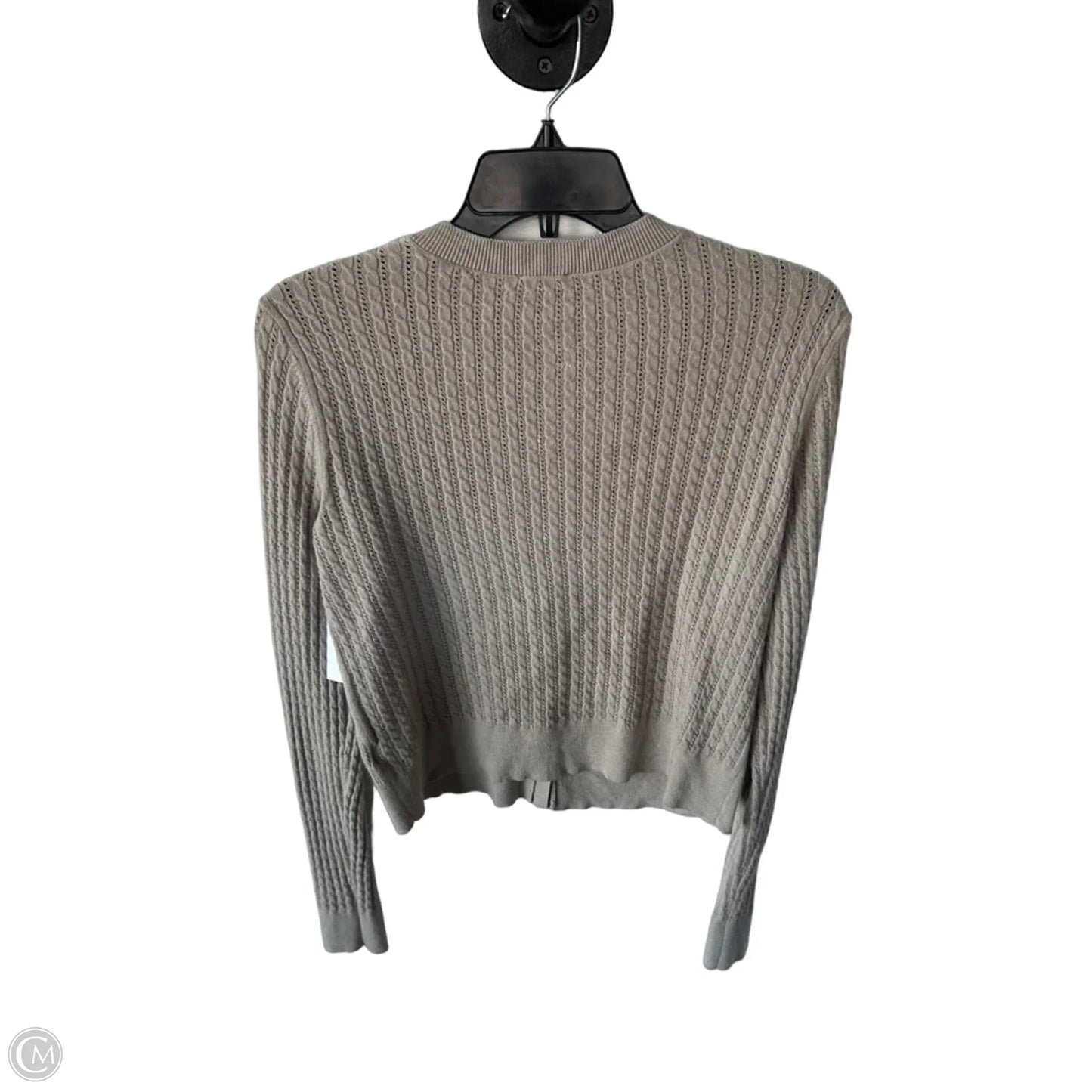 Sweater Cardigan By Express In Taupe, Size: M