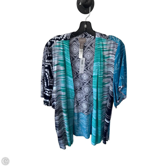 Kimono By Chicos In Blue & White, Size: S