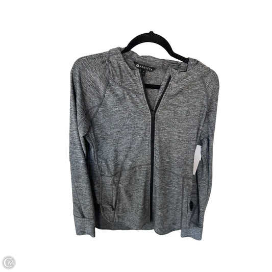 Athletic Jacket By Athleta In Grey, Size: M