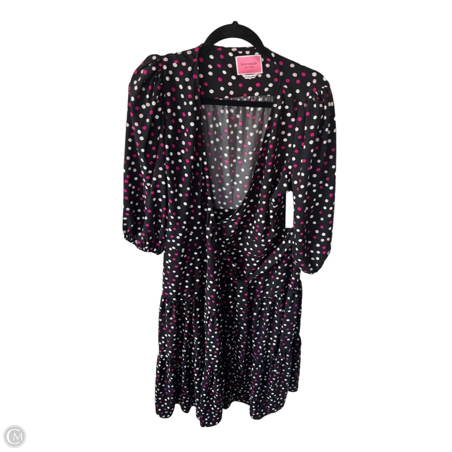 Dress Designer By Kate Spade In Black & Pink, Size: Xl
