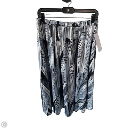 Skirt Midi By Adrianna Papell In Black & Blue, Size: 8