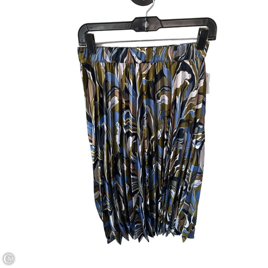 Skirt Midi By Adrianna Papell In Blue & Green, Size: 4