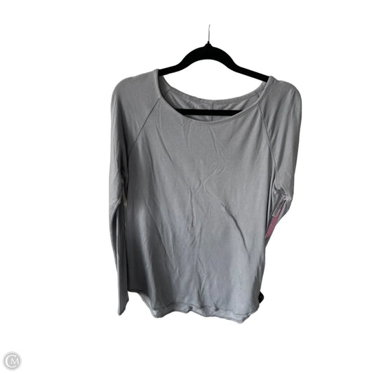 Athletic Top Long Sleeve Crewneck By Athleta In Grey, Size: S