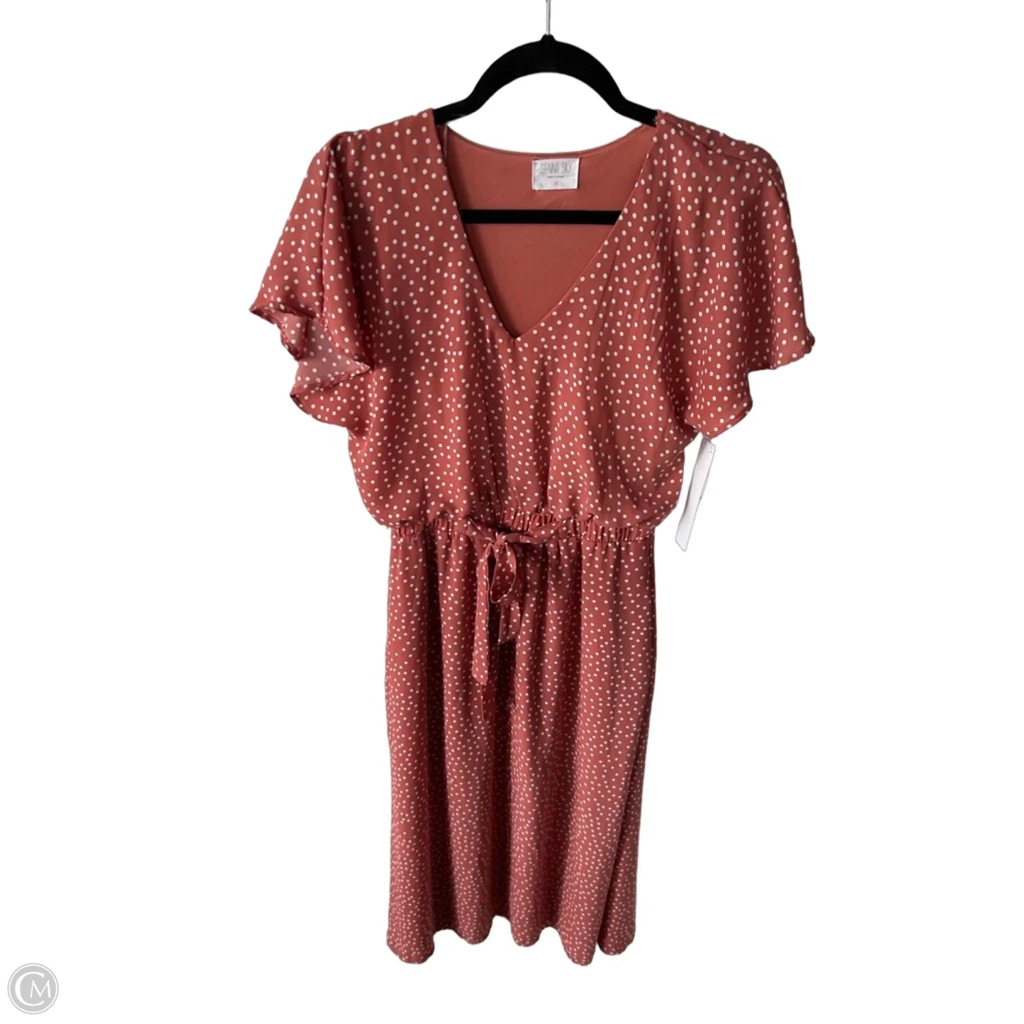 Dress Work By Sienna Sky In Orange & White, Size: M