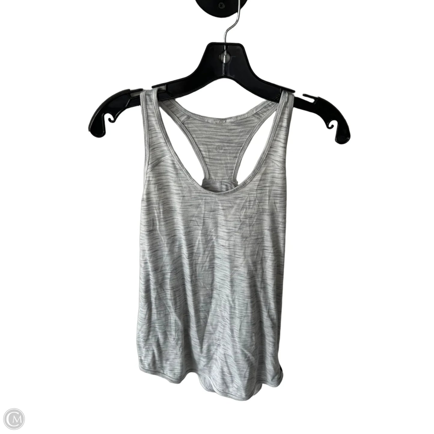 Athletic Tank Top By Lululemon In Grey & White, Size: S