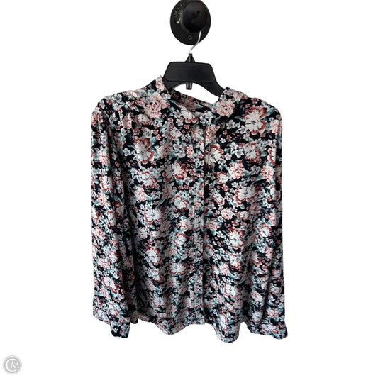Top Long Sleeve By Lc Lauren Conrad In Black & Orange, Size: 3x