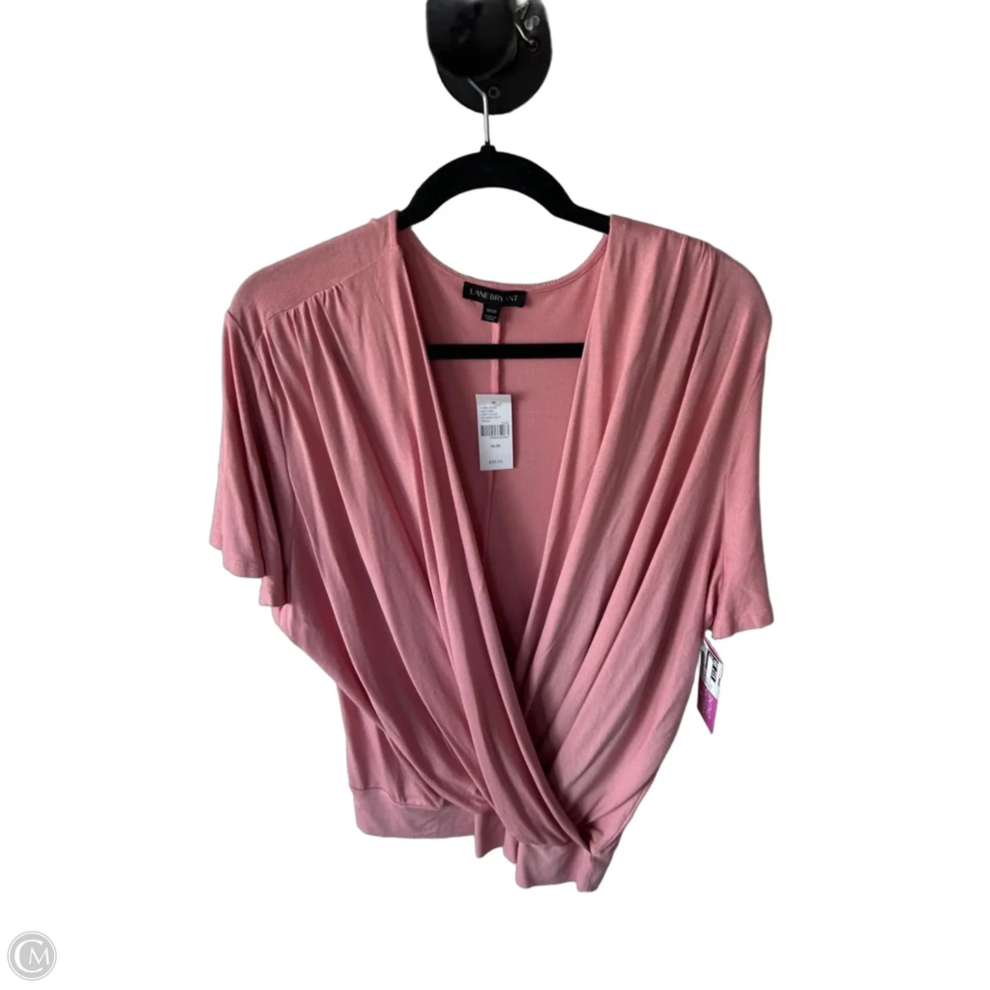 Top Short Sleeve By Lane Bryant In Pink, Size: 1x