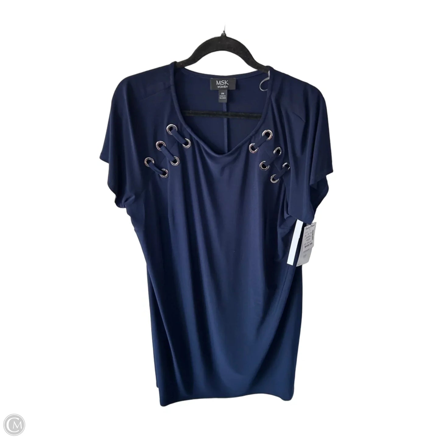 Dress Casual Short By Msk In Navy, Size: 2x
