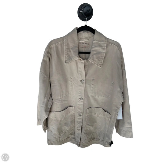 Jacket Denim By We The Free In Cream Denim, Size: Xl