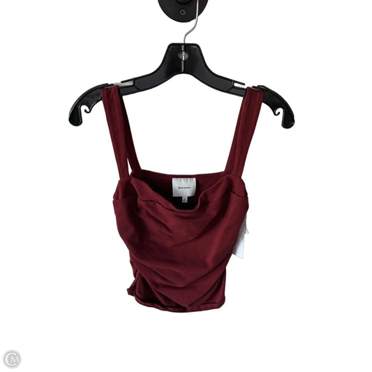 Top Sleeveless By Reformation In Maroon, Size: M