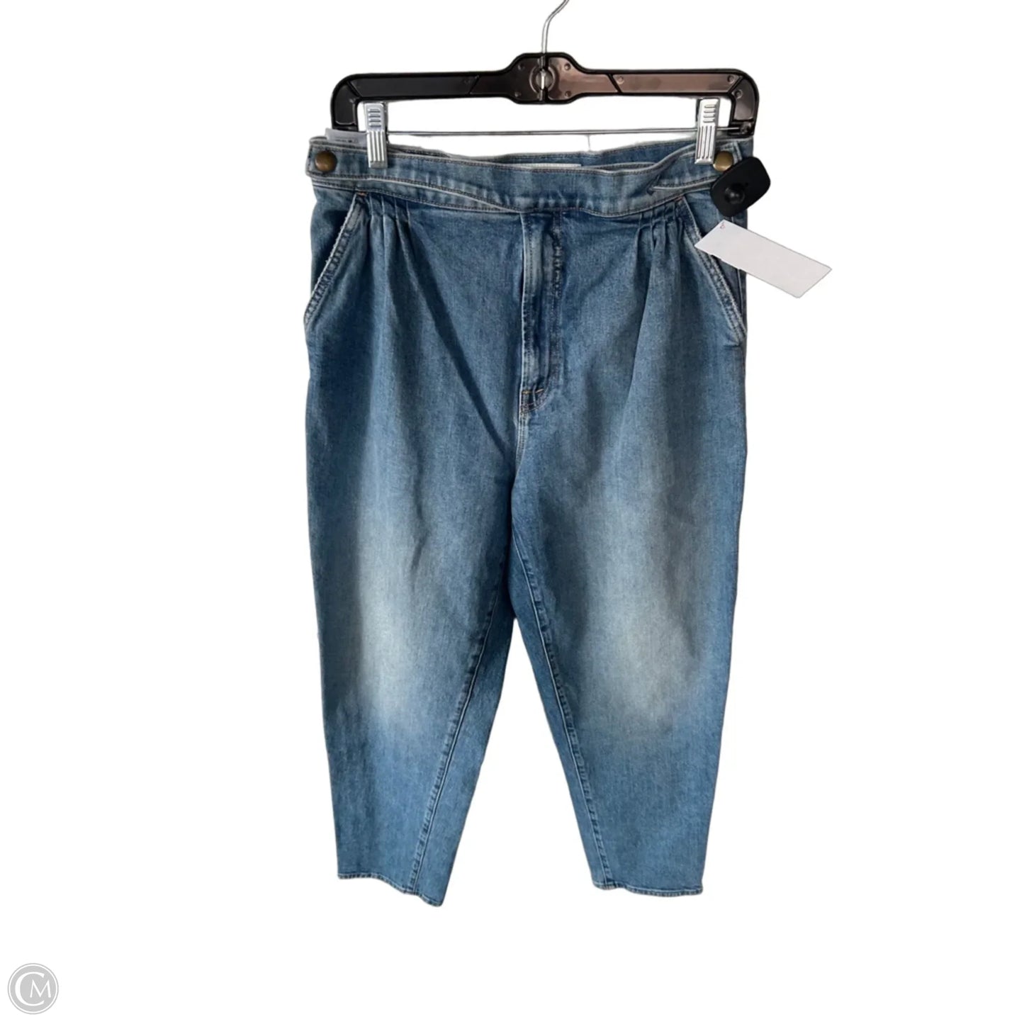 Jeans Straight By Mother In Blue Denim, Size: 10
